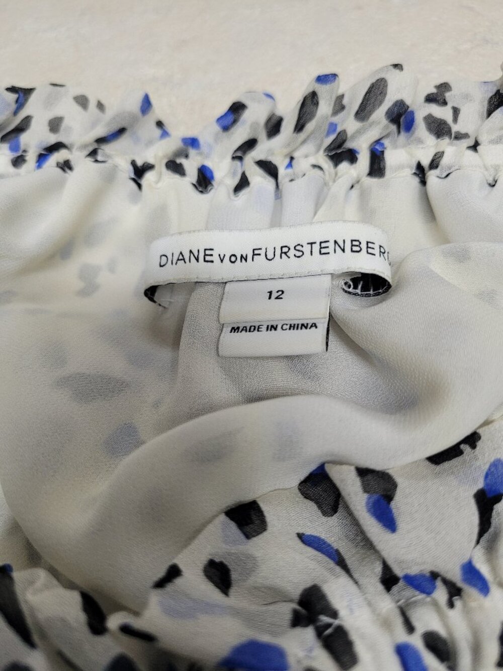 DVF Diane Von Fursterberg Off The Shoulder Camila Dress Size 12 - Picture 3 of 16